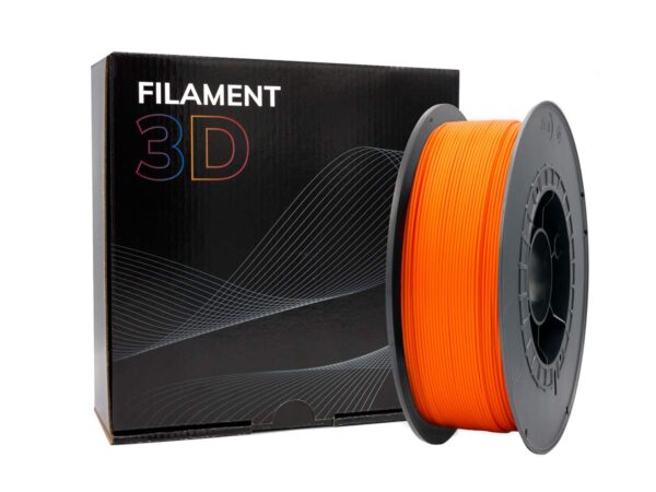 Filamento 3D PLA - Diametro 1.75mm - Bobina 1kg - Color Naranja