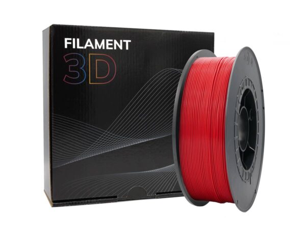 Filamento 3D PLA - Diametro 1.75mm - Bobina 1kg - Color Rojo