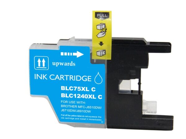 Brother LC1240XL LC1220XL LC1280XL Cyan Cartucho de Tinta compatible - Reemplaza LC1240C LC1220C LC1280XLC