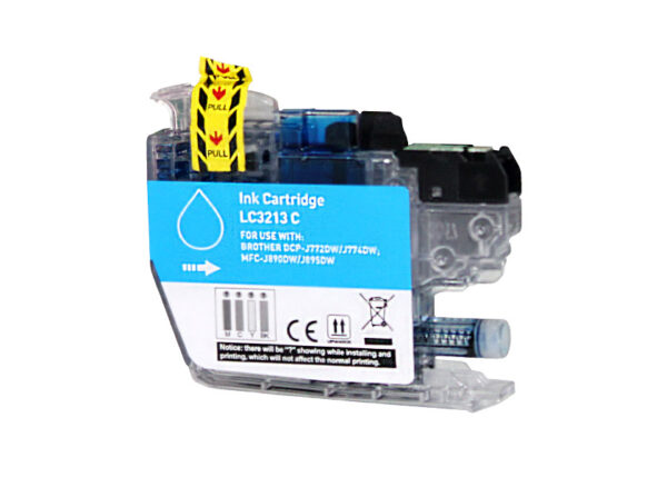 Brother LC3213 LC3211 Cyan Cartucho de Tinta compatible - Reemplaza LC3213C LC3211C