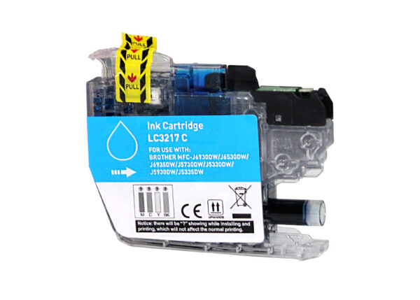 Brother LC3217 Cyan Cartucho de Tinta compatible - Reemplaza LC3217C