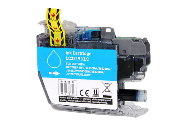 Brother LC3219XL Cyan Cartucho de Tinta compatible - Reemplaza LC3219XLC