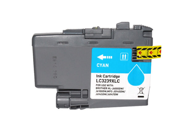 Brother LC3239XL Cyan Cartucho de Tinta Pigmentada compatible - Reemplaza LC3239XLC