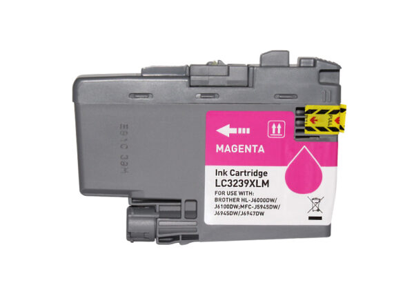 Brother LC3239XL Magenta Cartucho de Tinta Pigmentada compatible - Reemplaza LC3239XLM