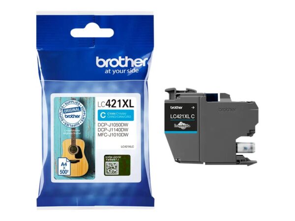 Brother LC421XL Cyan Cartucho de Tinta Original - LC421XLC