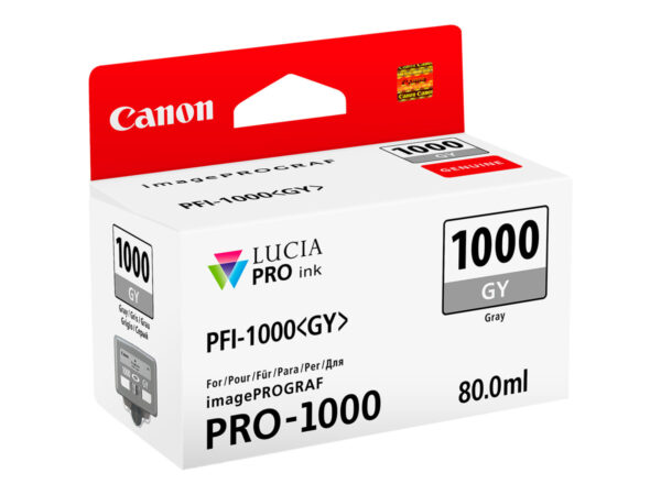 Canon PFI1000 Gris Cartucho de Tinta Original - PFI1000GY 0552C001