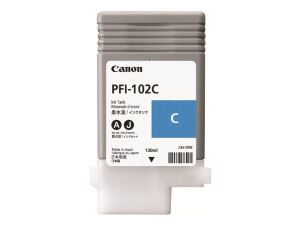 Canon PFI102 Cyan Cartucho de Tinta Original - 0896B001