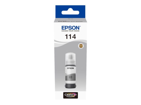 Epson 114 Gris Botella de Tinta Pigmentada Original - C13T07B540