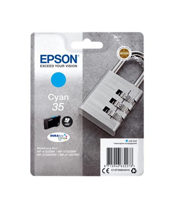 Epson T3582 (35) Cyan Cartucho de Tinta Original - C13T35824010