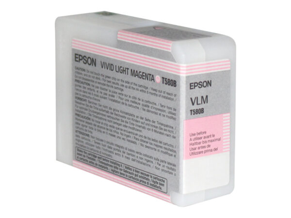 Epson T580B Magenta Light Vivido Cartucho de Tinta Original - C13T580B00