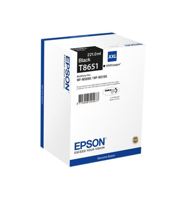 Epson T8651 Negro Cartucho de Tinta Original - C13T865140