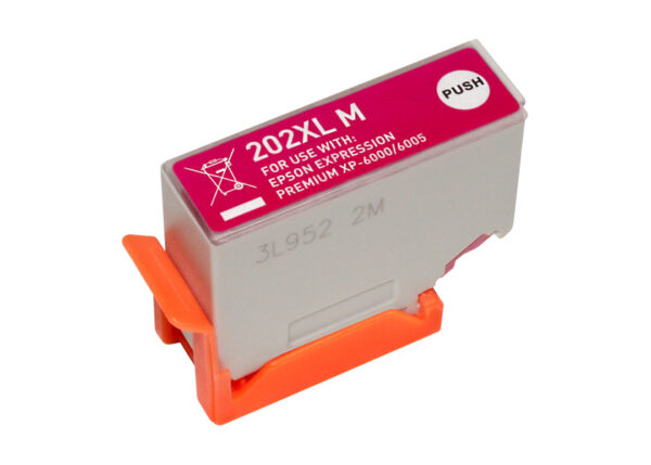 Epson 202XL Magenta Cartucho de Tinta compatible - Reemplaza C13T02H34010 C13T02F34010