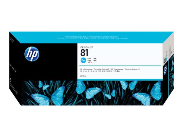 HP 81 Cyan Cartucho de Tinta Original - C4931A