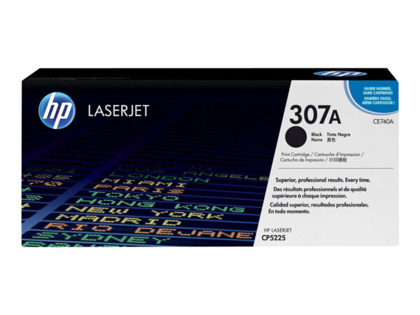 HP CE740A Negro TONER ORIGINAL - 307A