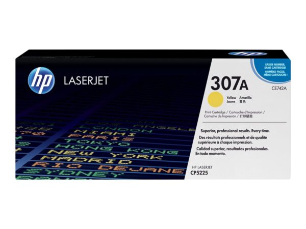 HP CE742A Amarillo TONER ORIGINAL - 307A