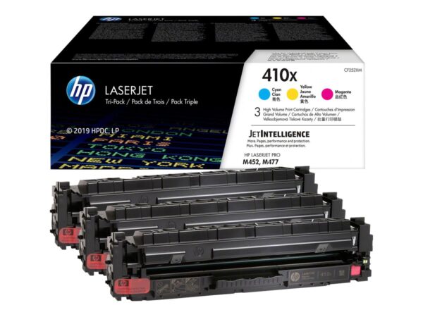 HP CF411X CF412X CF413X Pack de 3 Cartuchos de Toner Originales - 410X