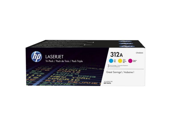 HP CF440AM Pack de 3 Cartuchos de Toner Originales - 312A