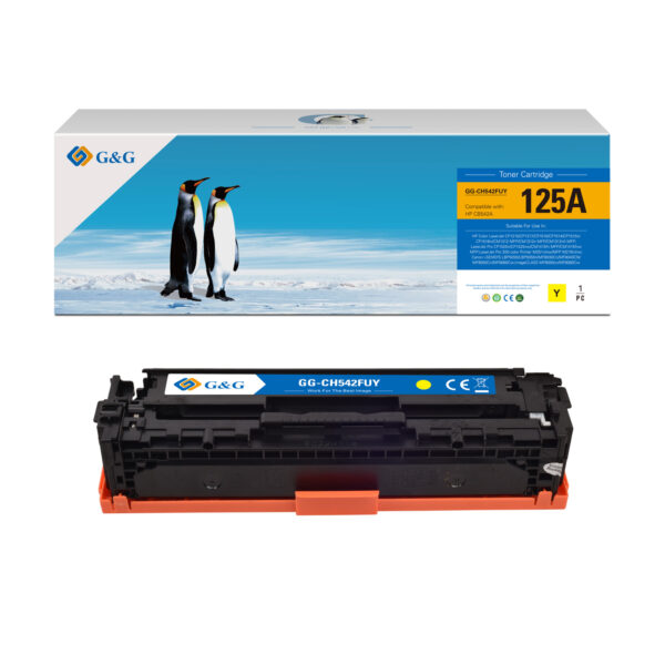 PREMIUM HP CB542A CE322A CF212A Amarillo TONER COMPATIBLE - Reemplaza 125A 128A 131A