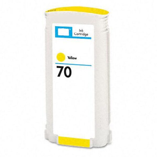 HP 70 Amarillo Cartucho de Tinta Pigmentada compatible - Reemplaza C9454A