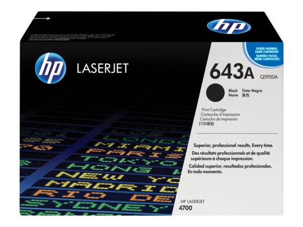 HP Q5950A Negro TONER ORIGINAL - 643A