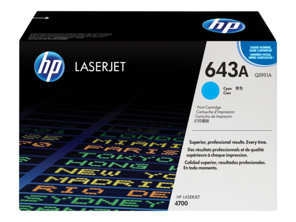 HP Q5951A Cyan TONER ORIGINAL - 643A