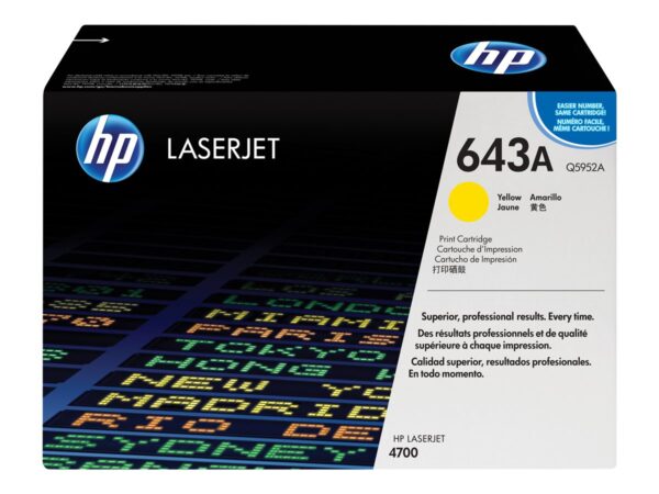 HP Q5952A Amarillo TONER ORIGINAL - 643A