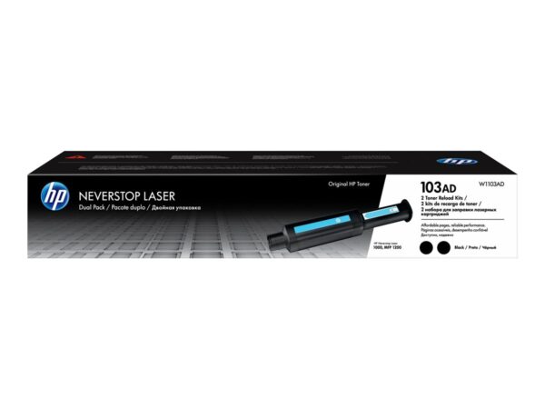 HP W1103A Negro Pack de 2 Cartuchos de Toner Originales - 103A