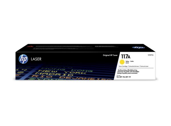 HP W2072A Amarillo TONER ORIGINAL - 117A