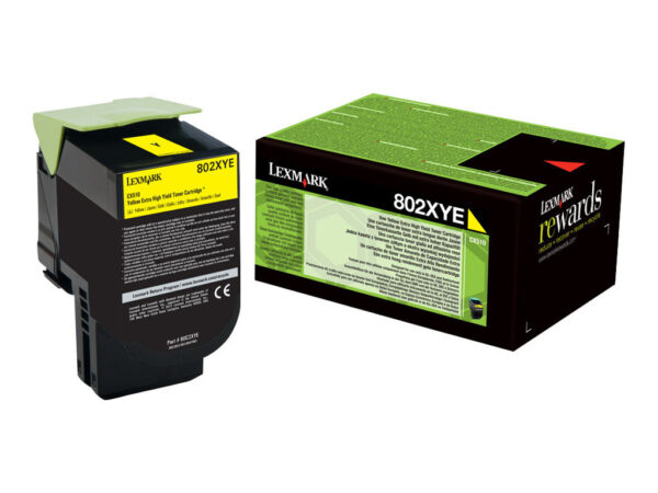 Lexmark CX510 Amarillo TONER ORIGINAL - 80C2XY0 80C2XYE 80C0X40 802XY