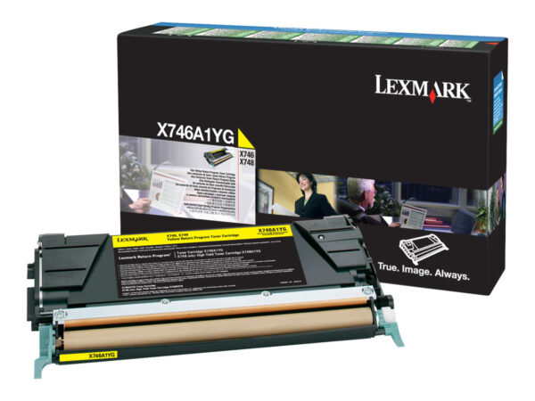 Lexmark X746 X748 Amarillo TONER ORIGINAL - X746A1YG