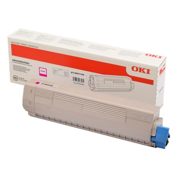 OKI C823 C833 C843 Magenta TONER ORIGINAL - 46471102