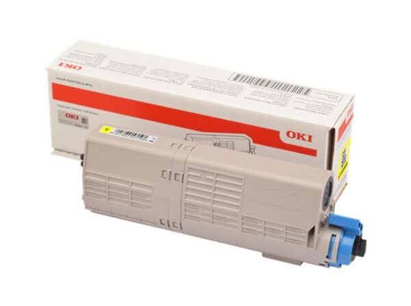 OKI C532DN C542DN MC573DN MC563DN Amarillo TONER ORIGINAL - 46490401