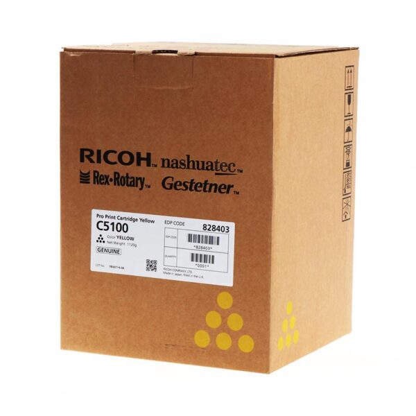 Ricoh Pro C5100 C5110 Amarillo TONER ORIGINAL - 828403