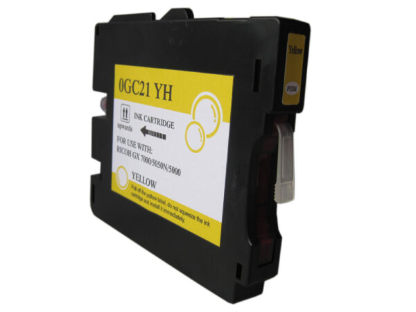 Ricoh GC21Y Amarillo Cartucho de Tinta Pigmentada compatible - Reemplaza 405535 405539