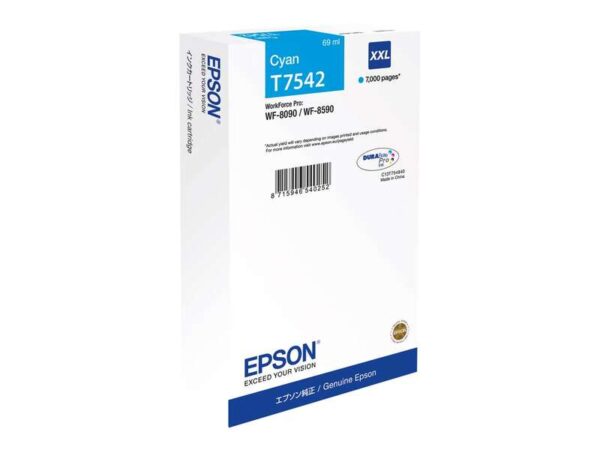 Epson T7542 Cyan Cartucho de Tinta Original - C13T754240 C13T75424N