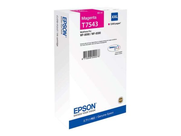 Epson T7543 Magenta Cartucho de Tinta Original - C13T754340 C13T75434N