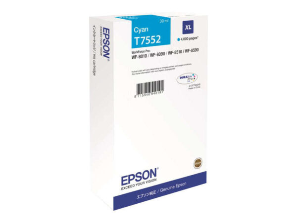 Epson T7552 Cyan Cartucho de Tinta Original - C13T755240 C13T75524N