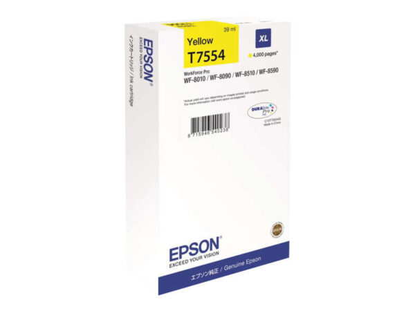 Epson T7554 Amarillo Cartucho de Tinta Original - C13T755440 C13T75544N