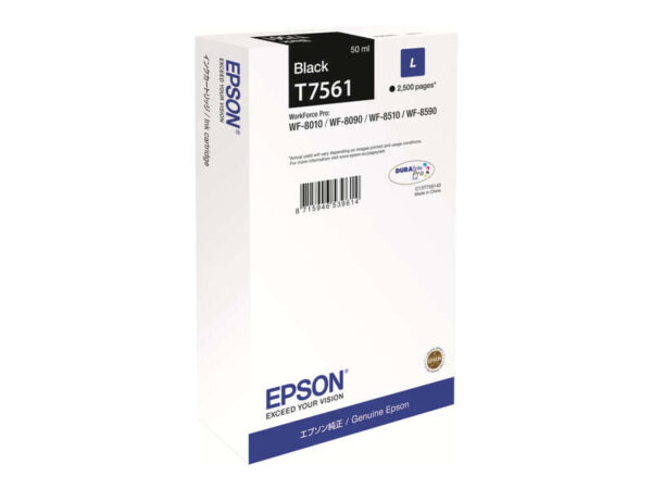 Epson T7561 Negro Cartucho de Tinta Original - C13T756140 C13T75614N