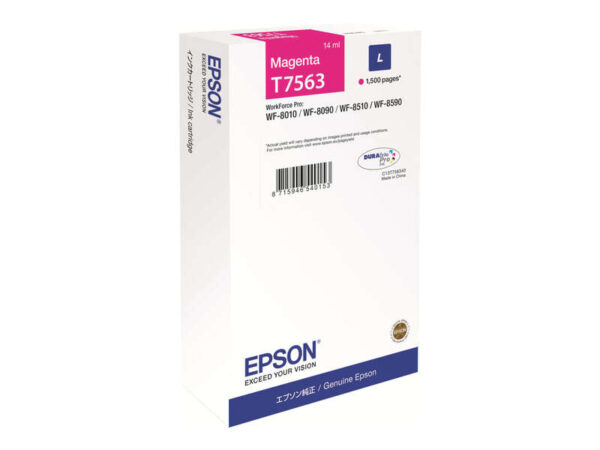 Epson T7563 Magenta Cartucho de Tinta Original - C13T756340 C13T75634N