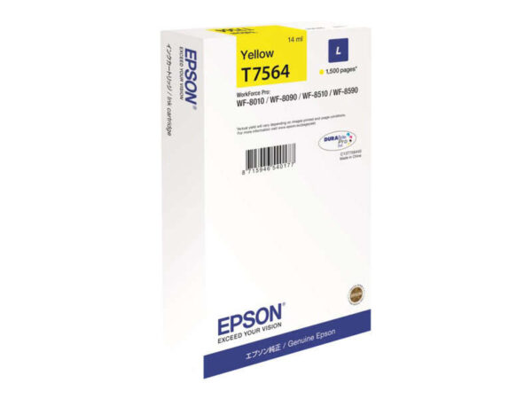 Epson T7564 Amarillo Cartucho de Tinta Original - C13T756440 C13T75644N