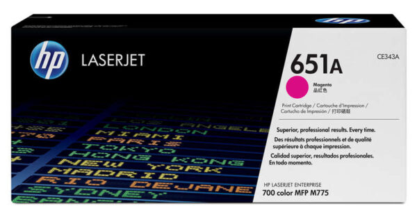 HP CE343A Magenta TONER ORIGINAL - 651A