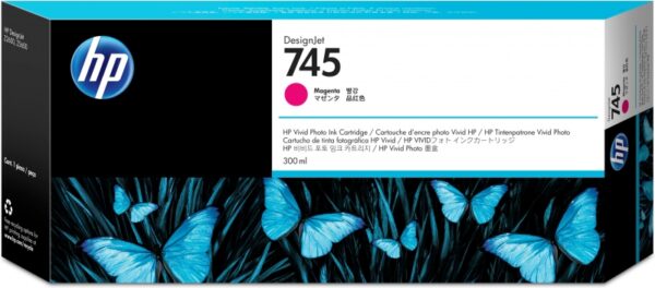 HP F9K01A Magenta Cartucho de Tinta Original - 745