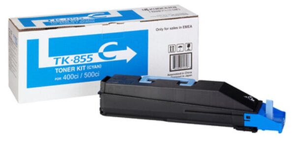 Kyocera TK855C Cyan TONER ORIGINAL - 1T02H7CEU0 TK855C