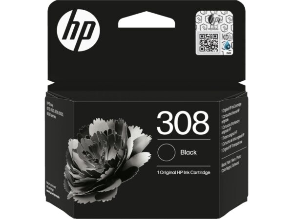 HP 308 Negro Cartucho de Tinta Original - 7FP21UE